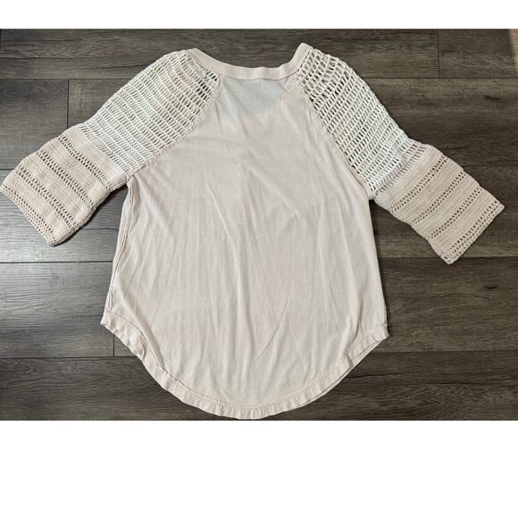 Free People‎ Tranquility Tee Light Pink Size XS - Picture 3 of 6